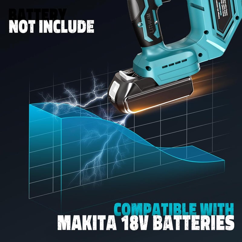 Cerycose Jigsaw Compatible With Makita 18V, Cordless jig saw tool Brushless Motor, 0°- 45° Bevel Cuts, LED Light with 3 Position Orbital Setting for Straight/Curve/Bevel/Circle Cutting (NO Battery) - Image 3
